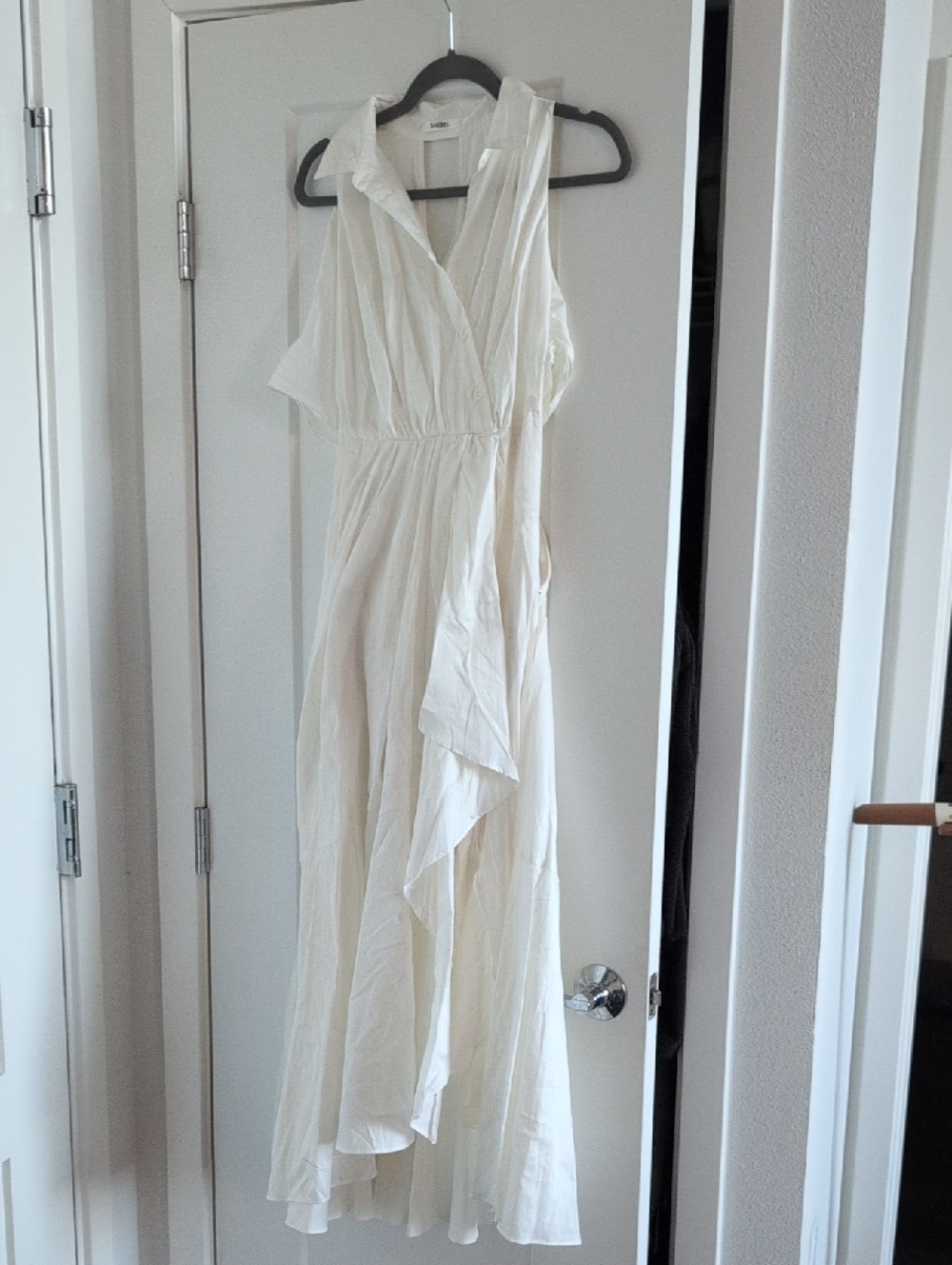Snidel NWT Japan Purchased White Bow Back Summer Maxi Dress Romantic Size S-M